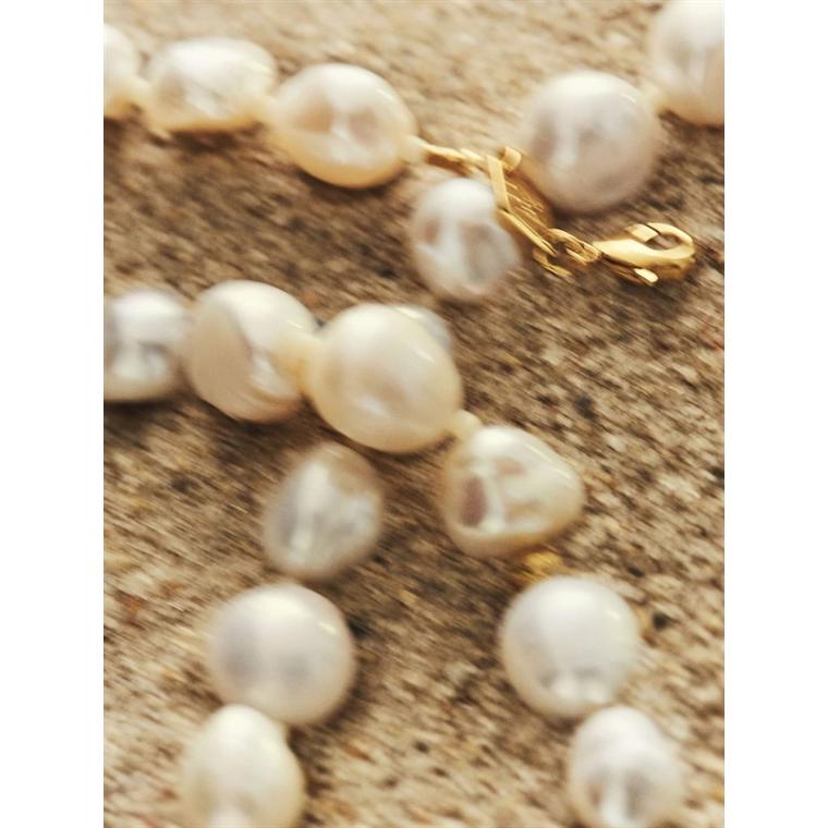 Stellar Pearly Necklace, Gold - Anni Lu 